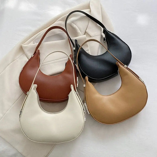 Trending Women's Fashion Clutch Handbags U Leather Hobos Bags