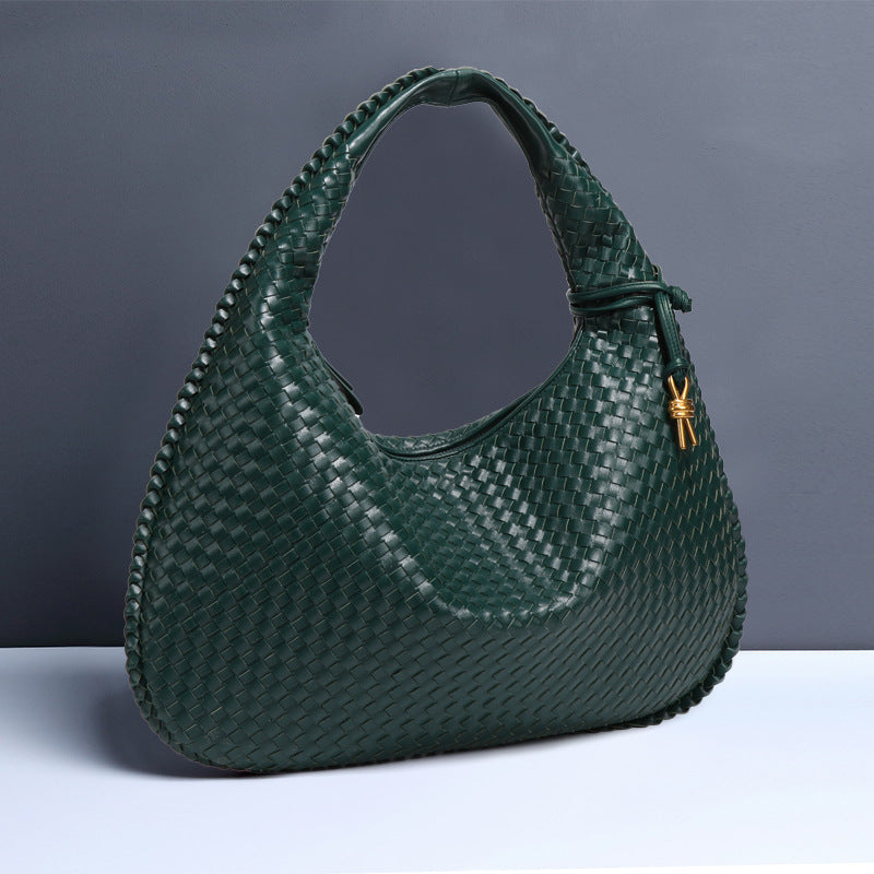 Fashion Handwoven Crescent Dumpling Bag