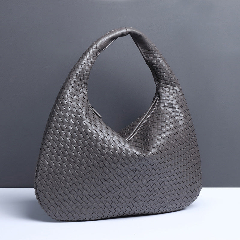 Fashion Handwoven Crescent Dumpling Bag