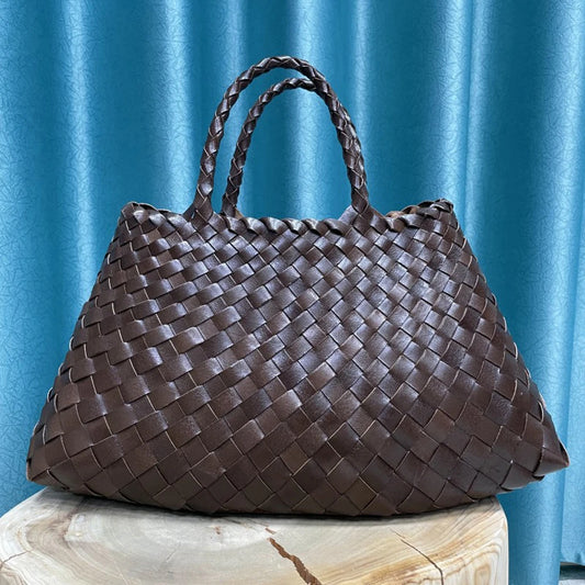 Leather Weave Hand Bags Tote Top Quality Beach Hobos Handbag