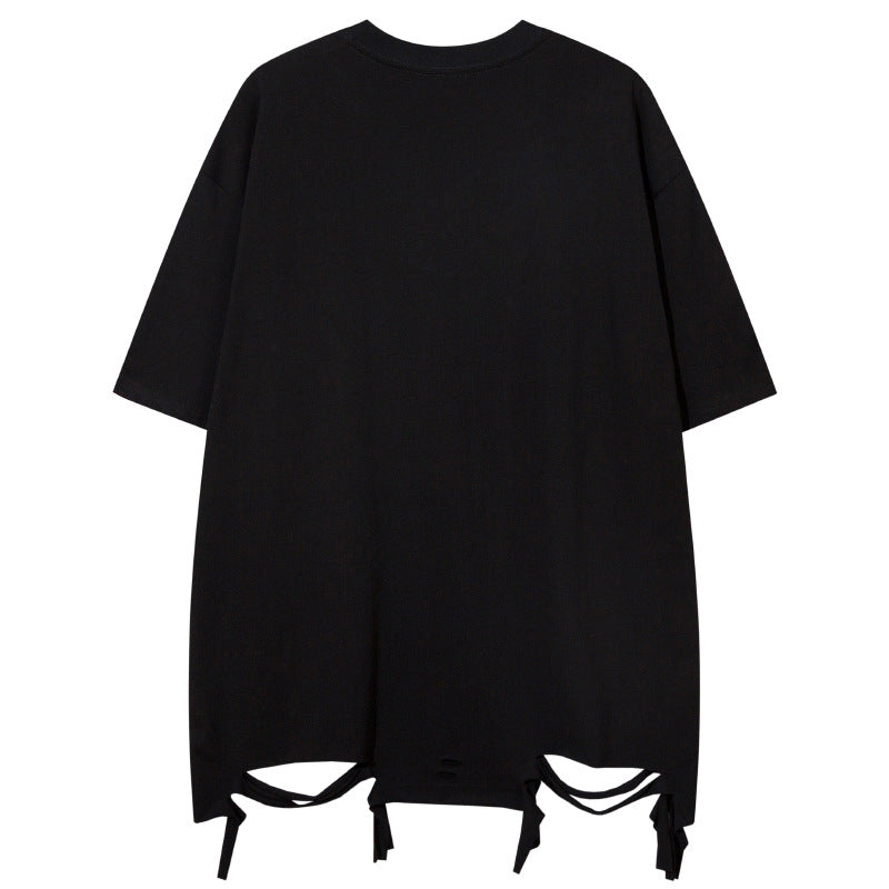 Short Sleeve T-Shirt  Summer High Street Loose Fit Tee