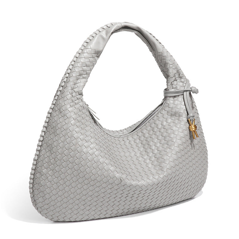 Fashion Handwoven Crescent Dumpling Bag