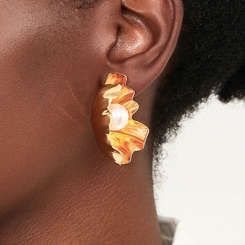 Shell Pearl Summer Earrings Trendy Fashion Women Jewelry
