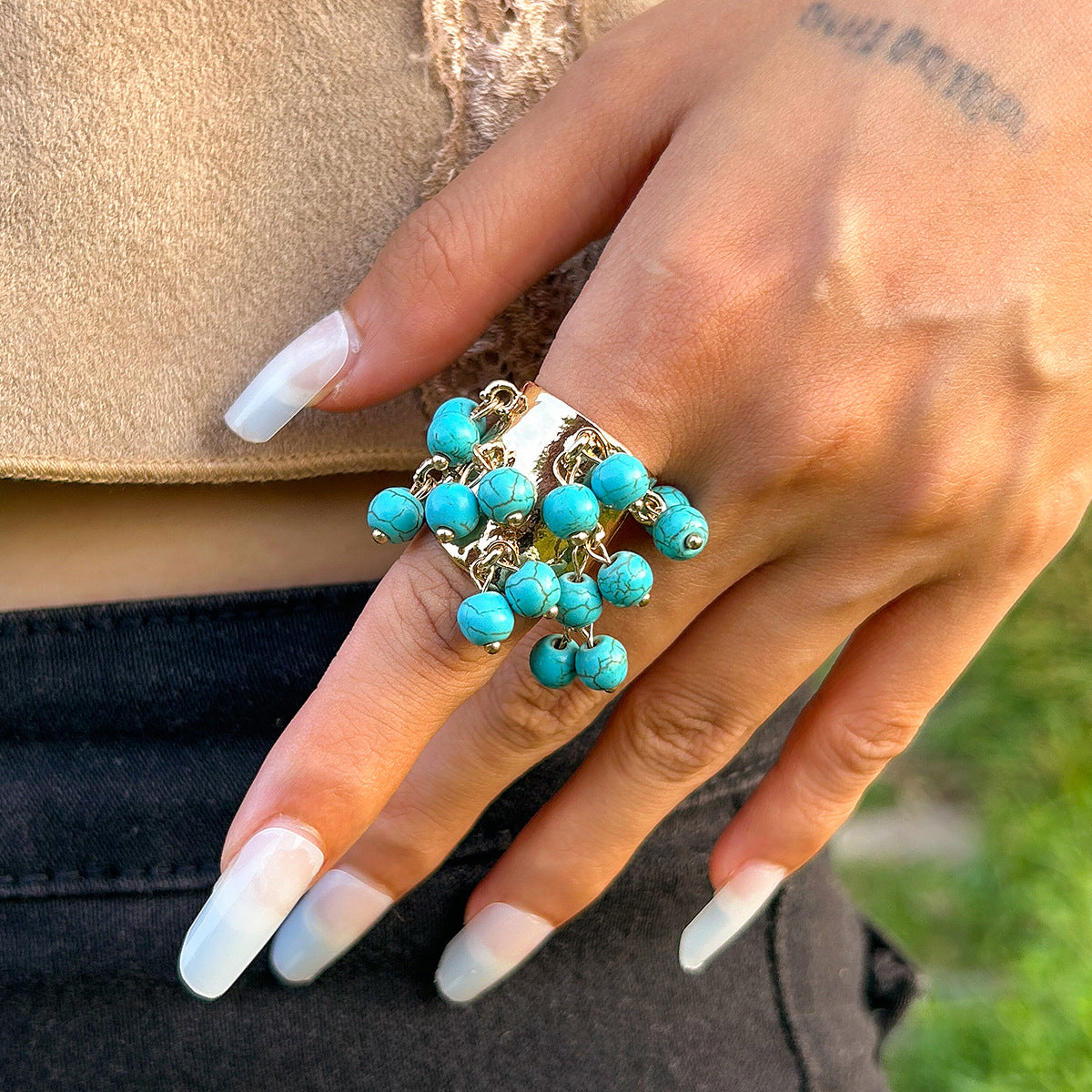 Trending Vintage palace peacock stone circular Ring