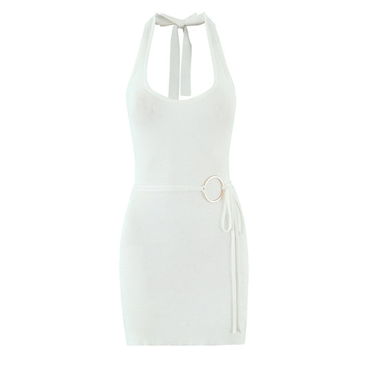 Unique Versatile  Casual Halter Neck Spicy Girl Dress