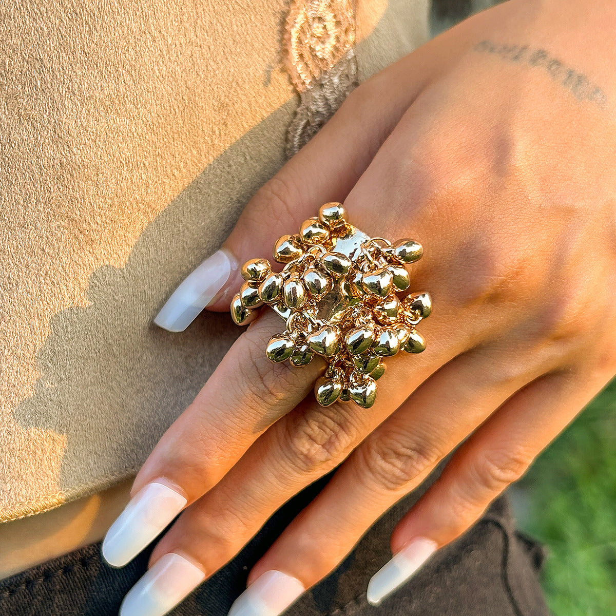 Trending Vintage palace peacock stone circular Ring
