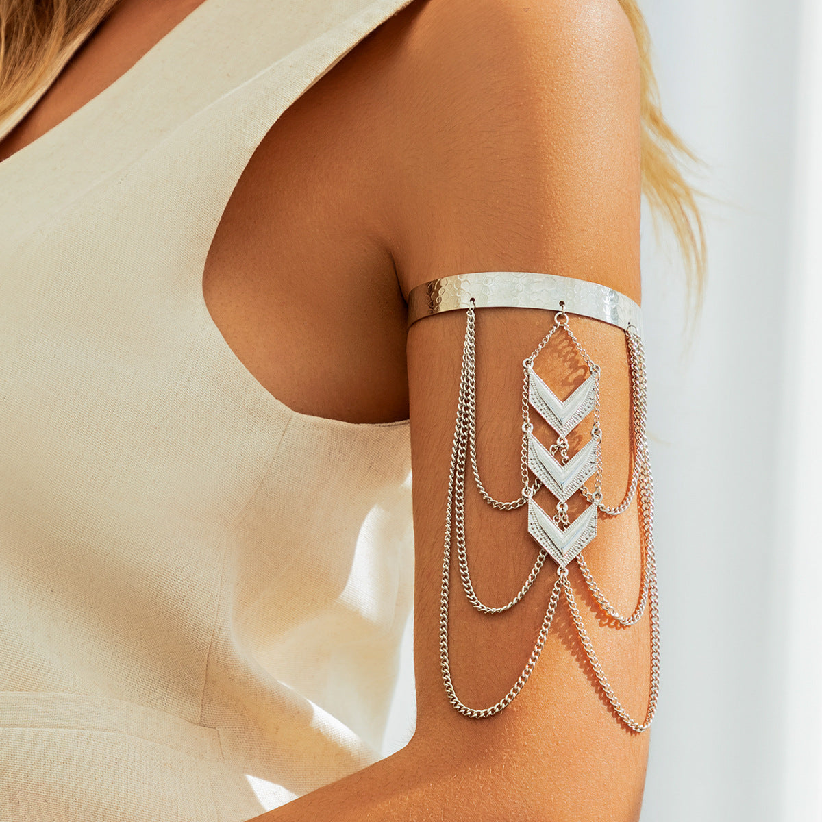 Retro fashion multi-layer arrow tassel Arm sexy Chain leg Chain