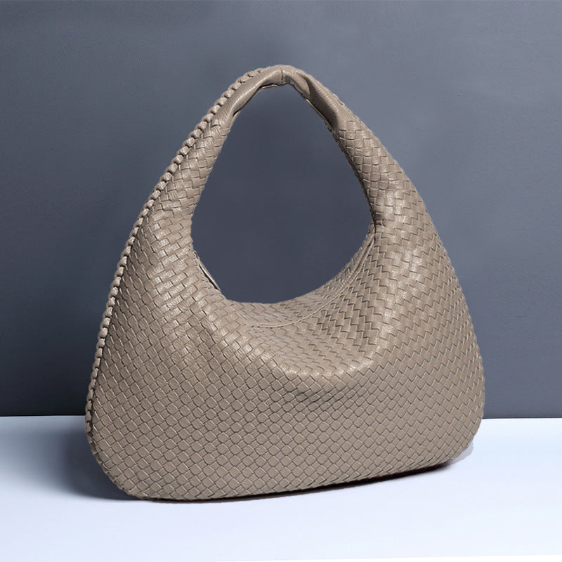 Fashion Handwoven Crescent Dumpling Bag