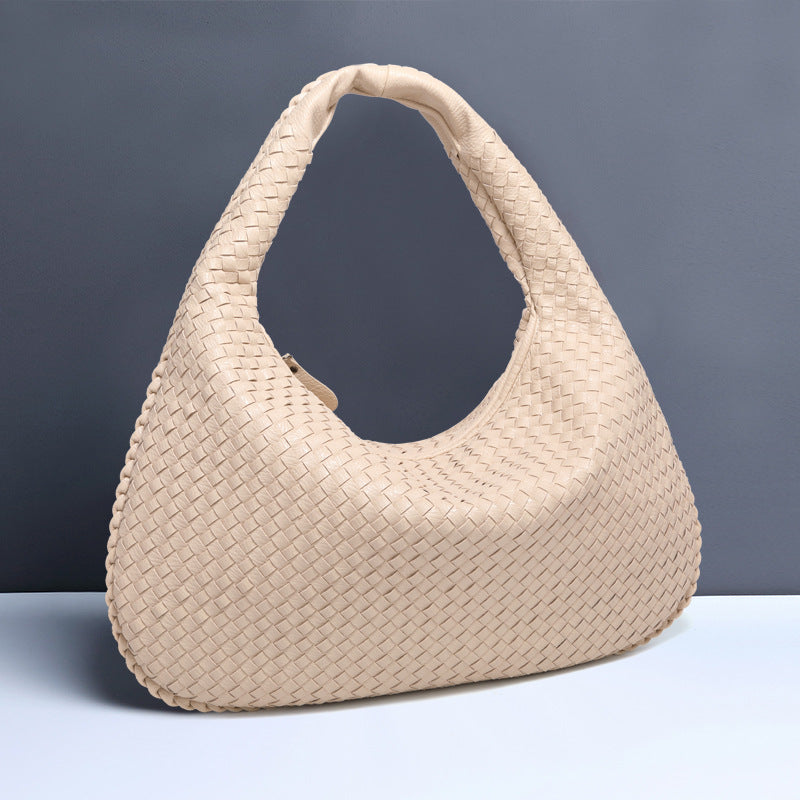 Fashion Handwoven Crescent Dumpling Bag