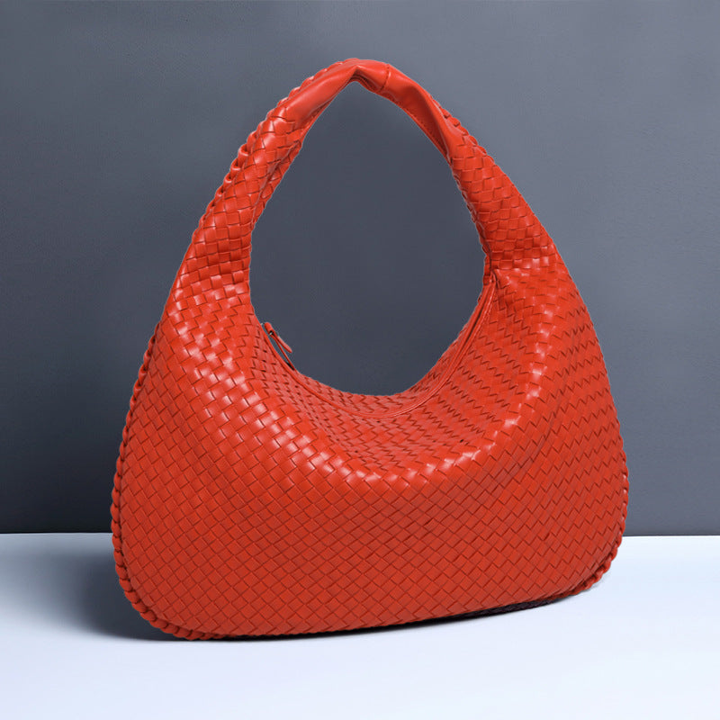 Fashion Handwoven Crescent Dumpling Bag