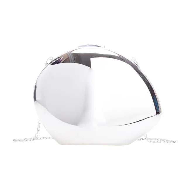 Metal acrylic shoulder crossbody chain women's makeup bag