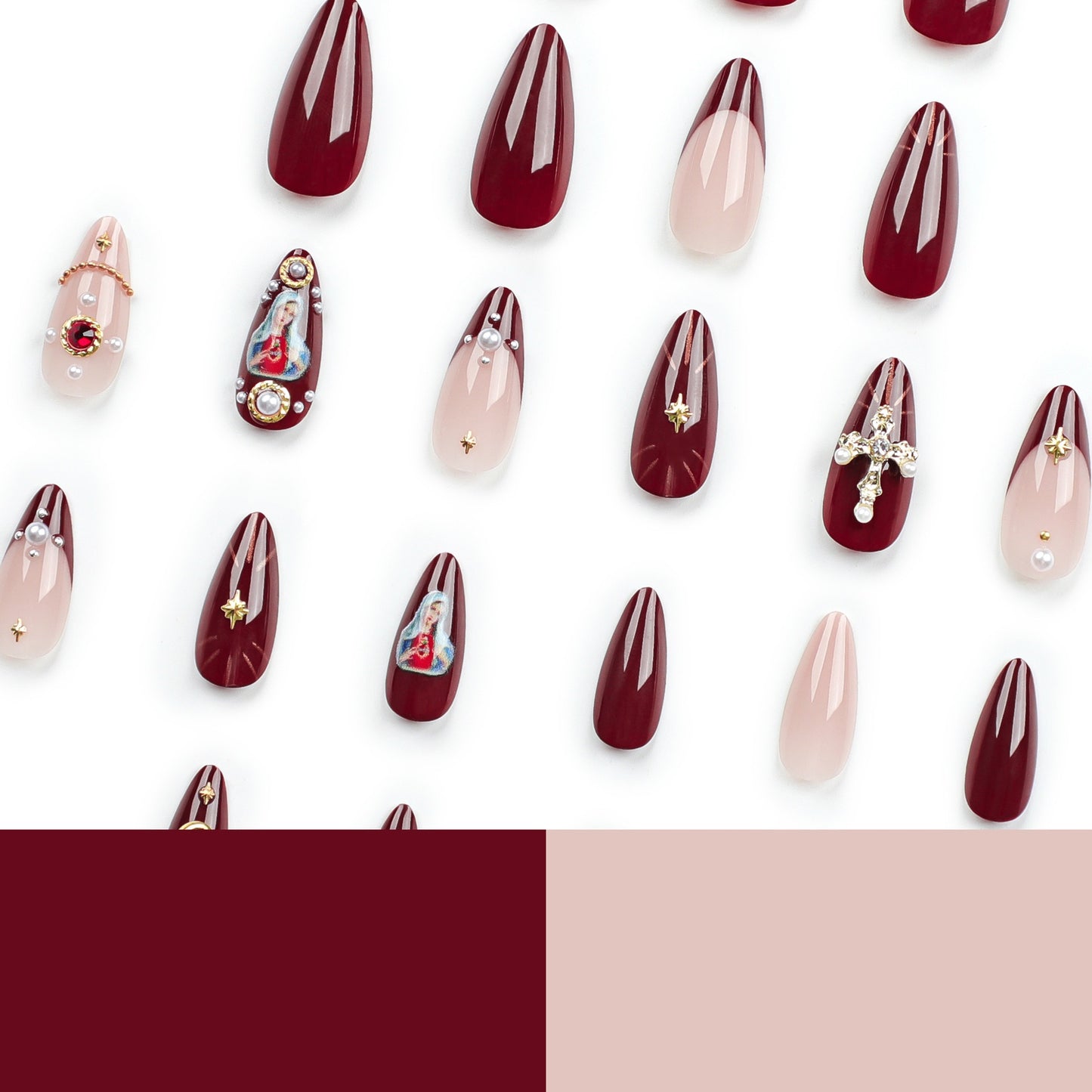 Wearable nails cross flash diamond explosive wearable nails fake nails