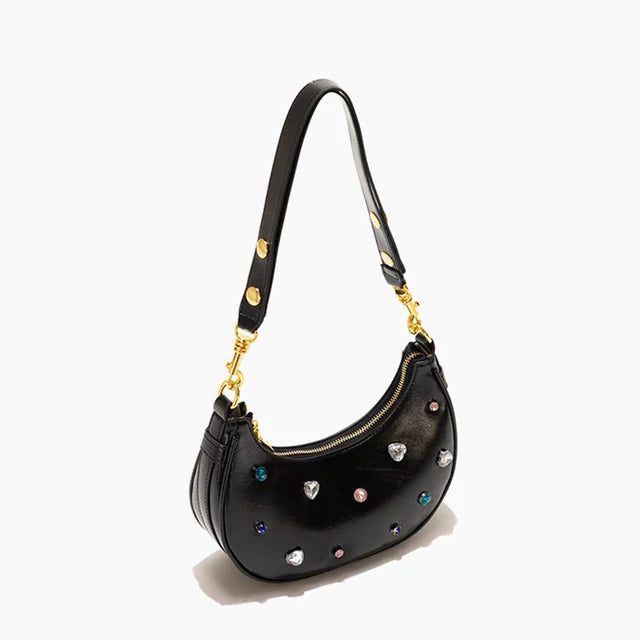 Women’s Half Moon Leather Hobo Bag