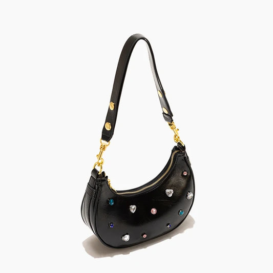 Women’s Half Moon Leather Hobo Bag