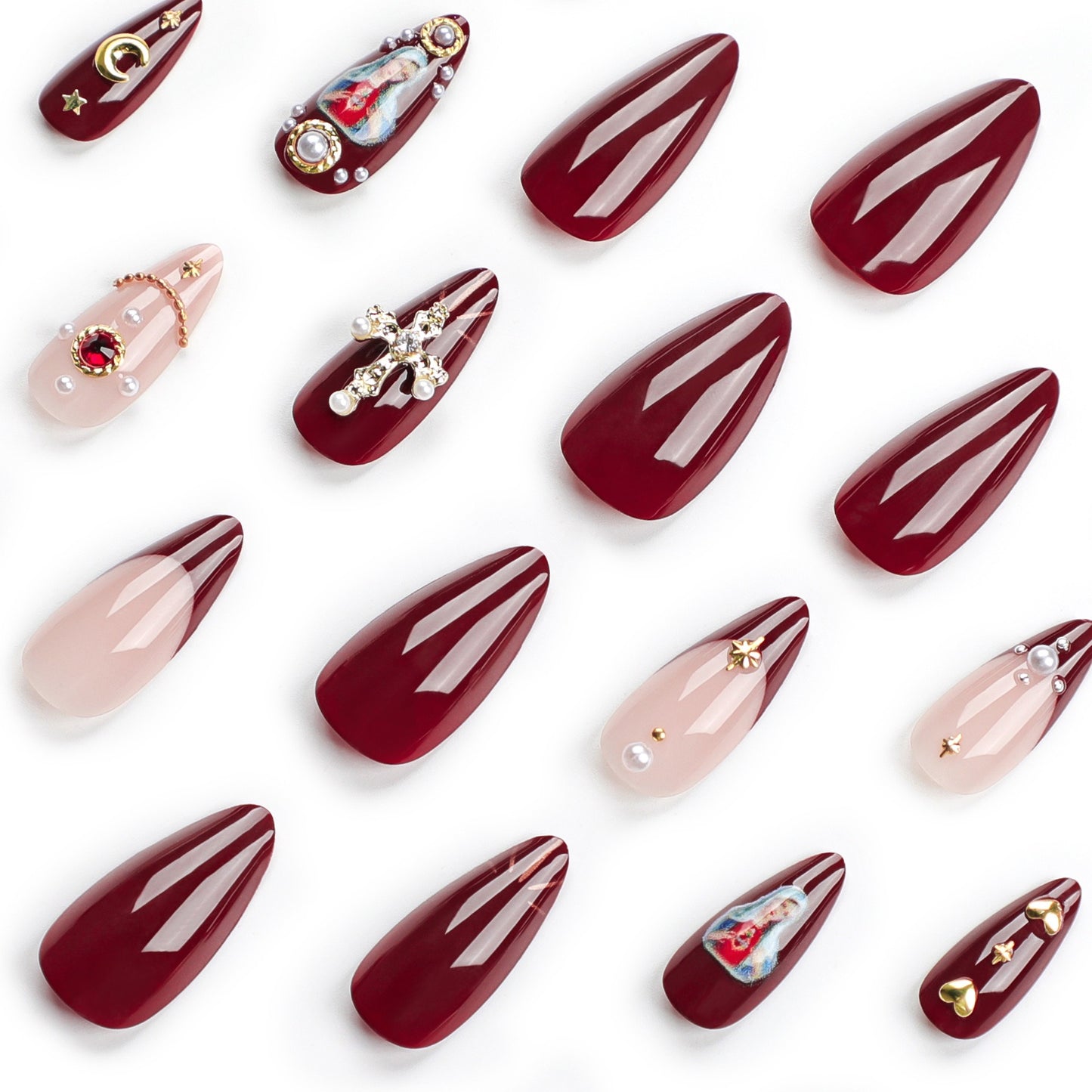 Wearable nails cross flash diamond explosive wearable nails fake nails