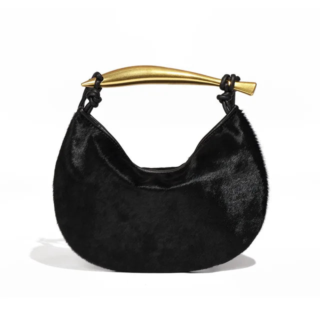 New Women's Bags  Horsehide  Cows Pattern Handbag