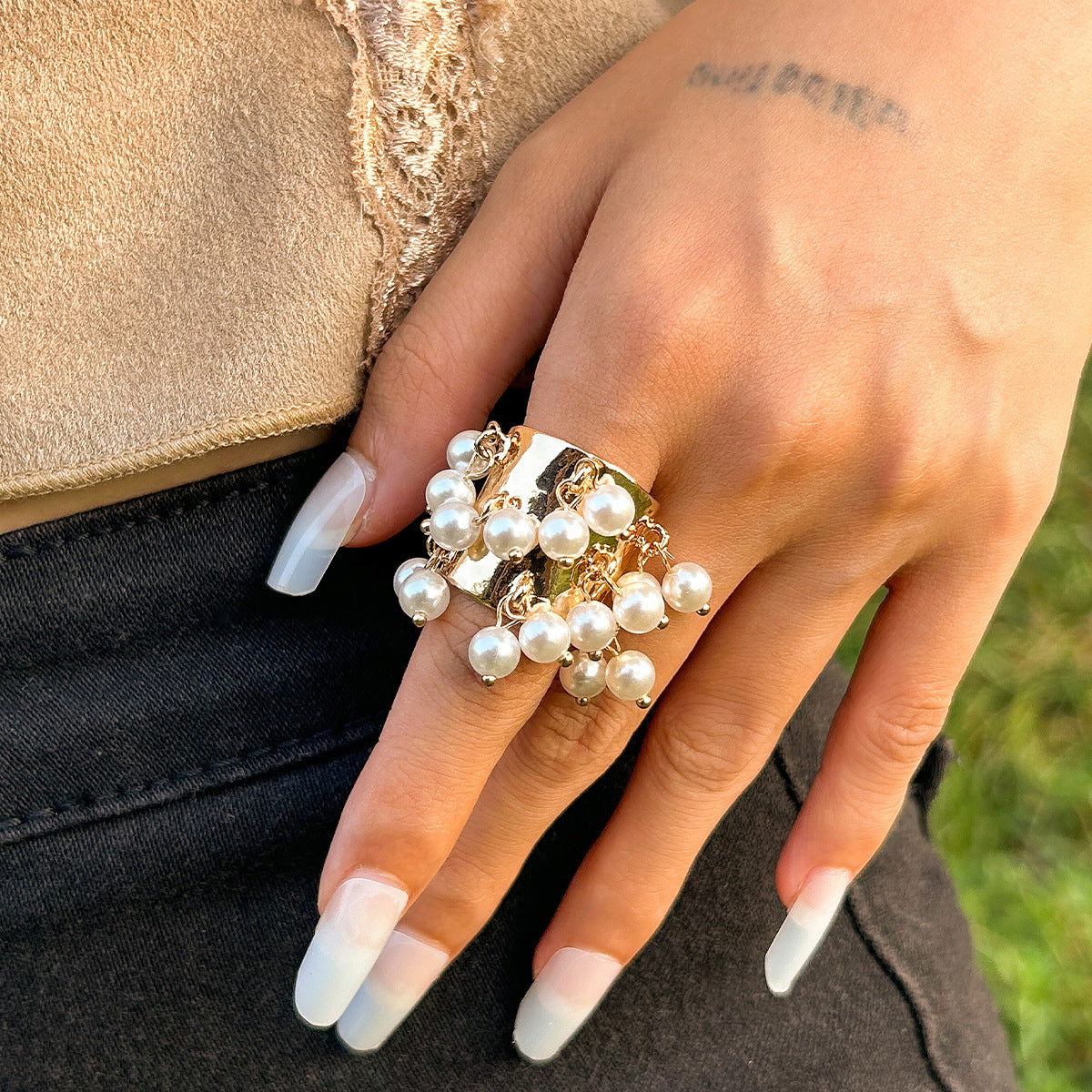 Trending Vintage palace peacock stone circular Ring