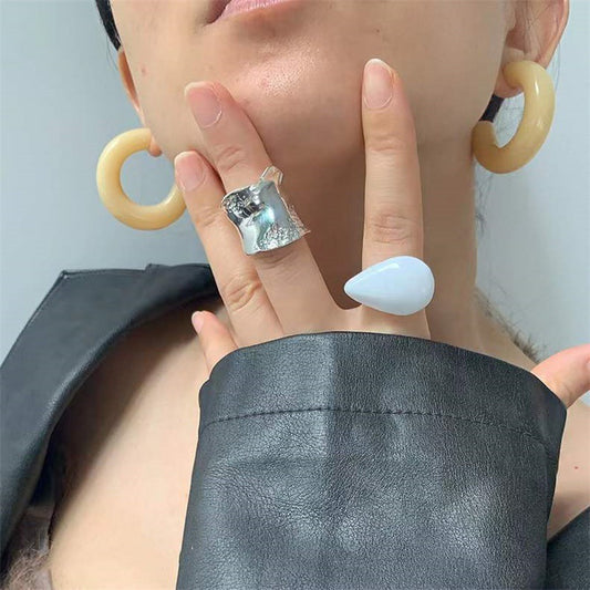 Rich Crystal Resin Rings