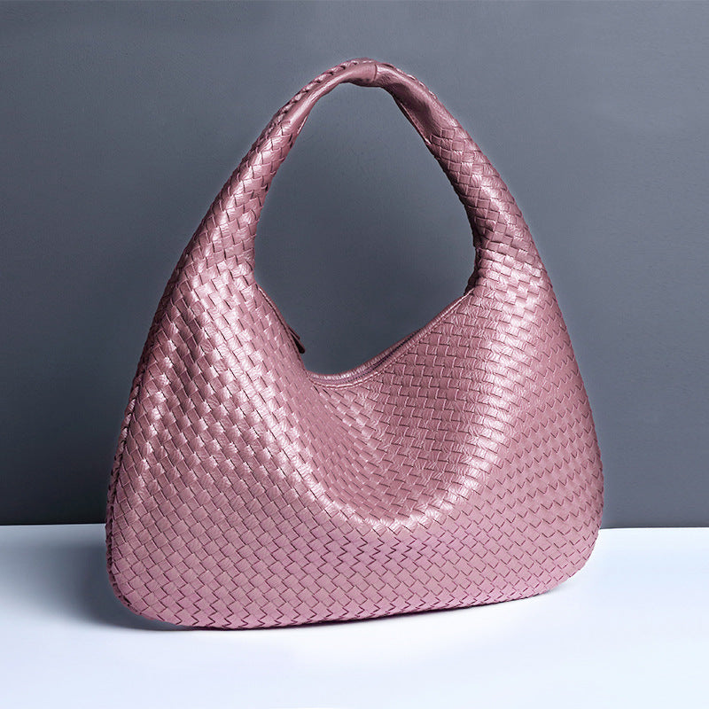 Fashion Handwoven Crescent Dumpling Bag