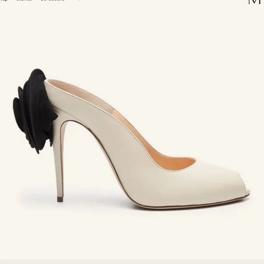 Women’s Pearl Flower High Heel Sandals