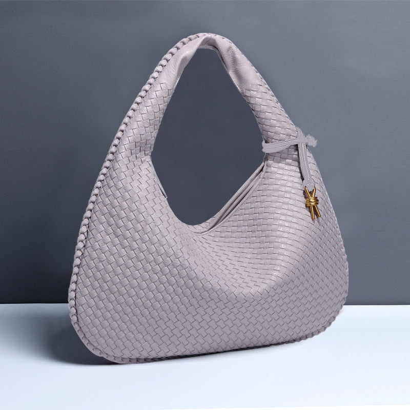 Fashion Handwoven Crescent Dumpling Bag
