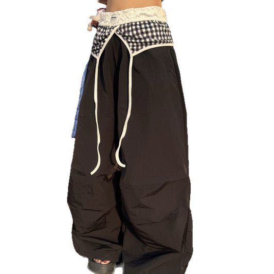 Summer loose casual women's pleated wide leg pants
