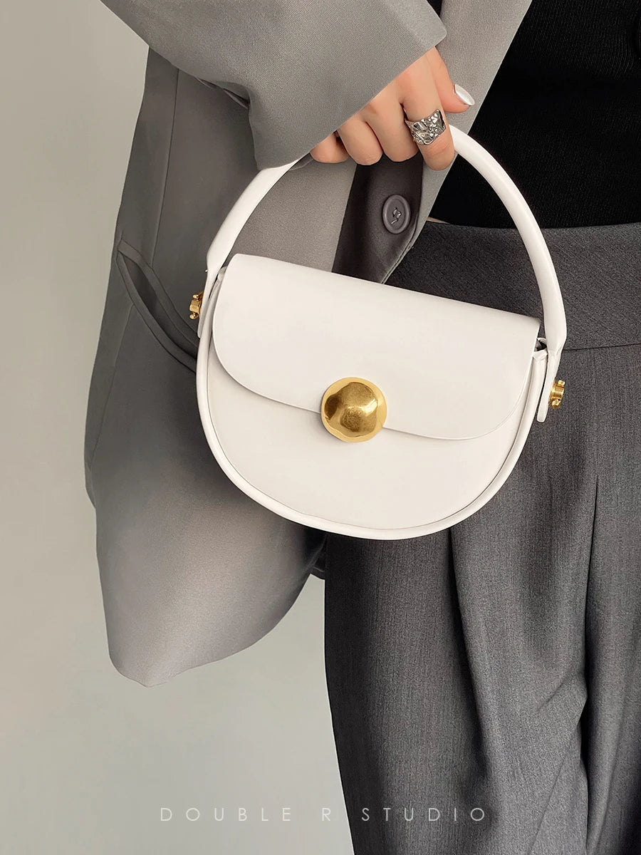 Women Luxury  New Fashion Round Bags Trend Shoulder Handbag