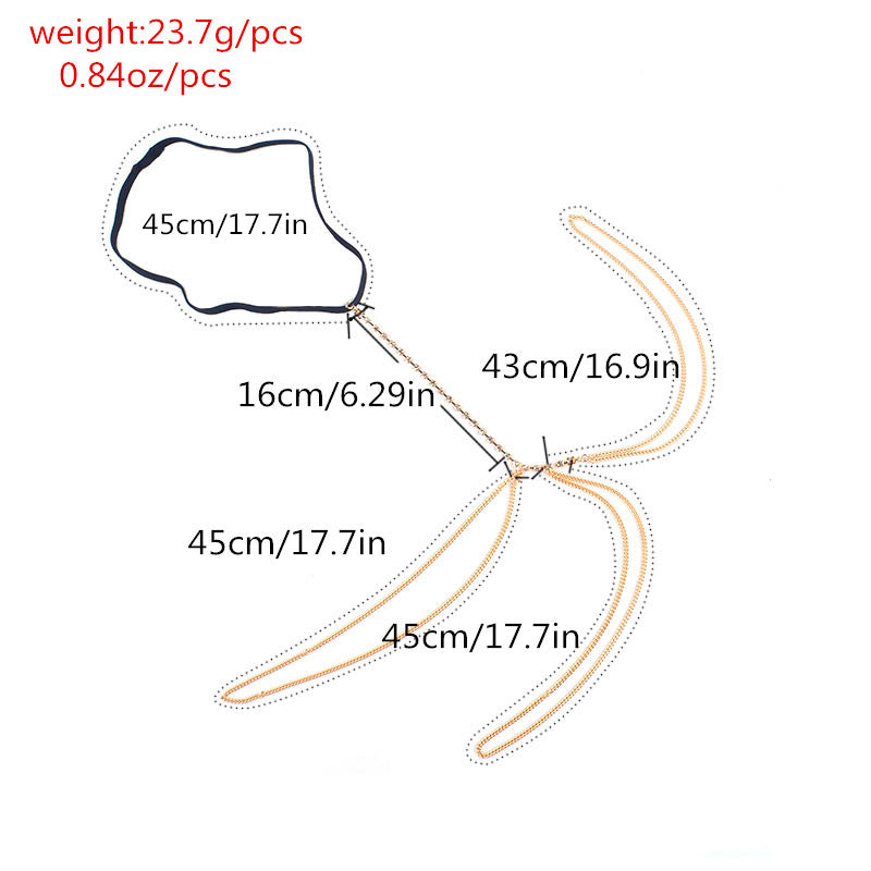 Trending Fashion body chain multi-layer leg chain