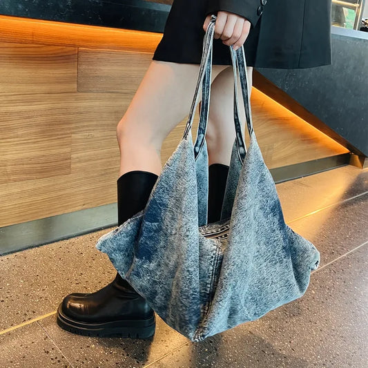 Women's Denim Handbags Casual Denim Cowboy Totes