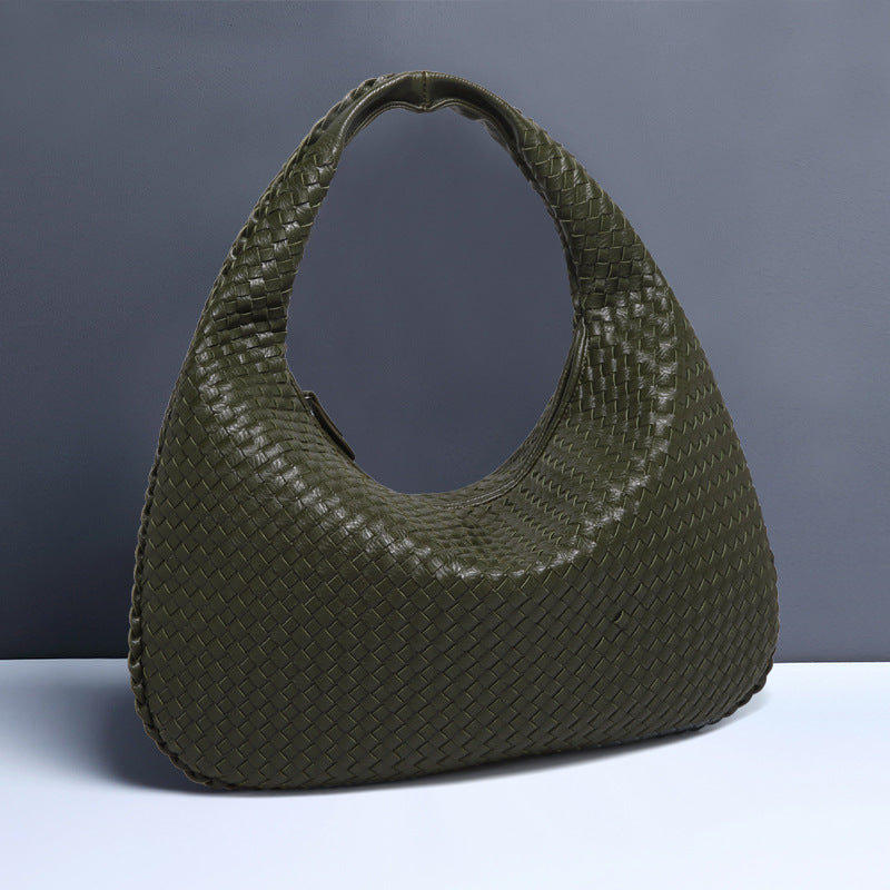 Fashion Handwoven Crescent Dumpling Bag