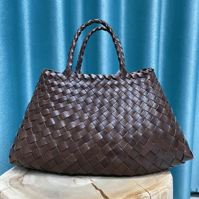 Leather Weave Hand Bags Tote Top Quality Beach Hobos Handbag