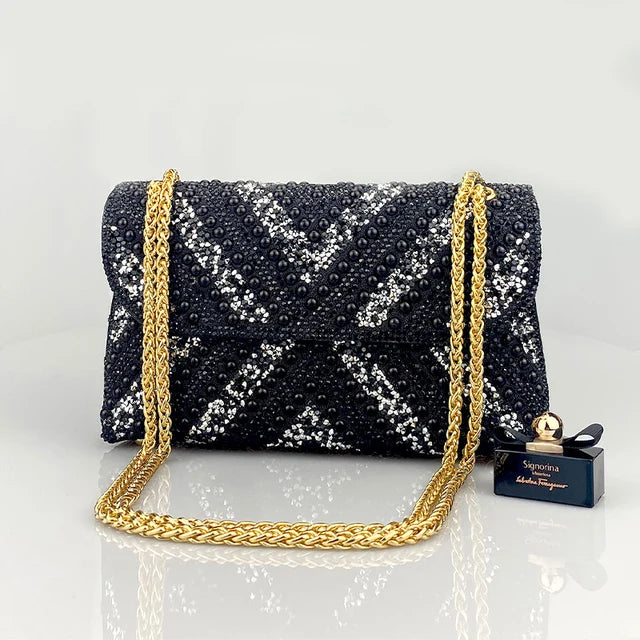 Water Diamond Underarm Handheld Bag