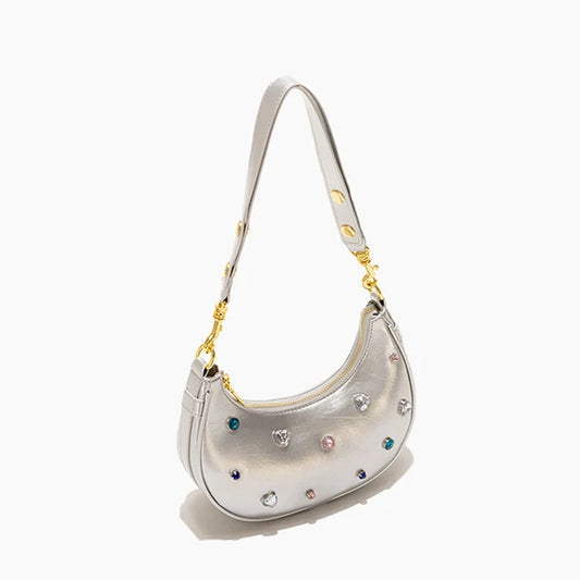Women’s Half Moon Leather Hobo Bag