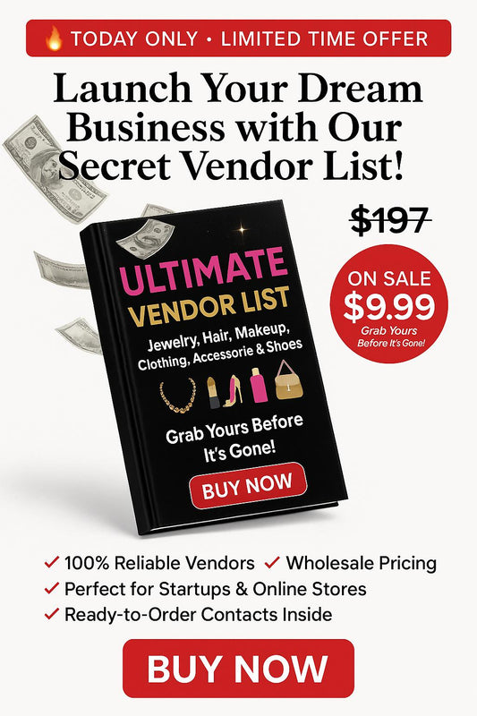 Vendors List (Instant PDF Download)